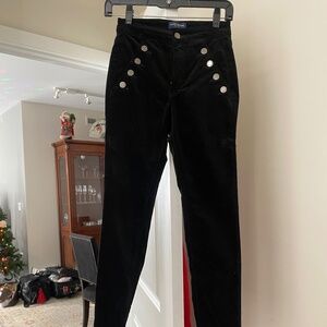 Ramy Brook velvet black pants